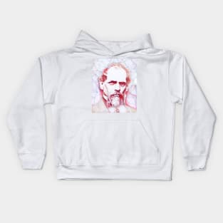 John A. Roebling Portrait | John A. Roebling Artwork | Line Art Kids Hoodie